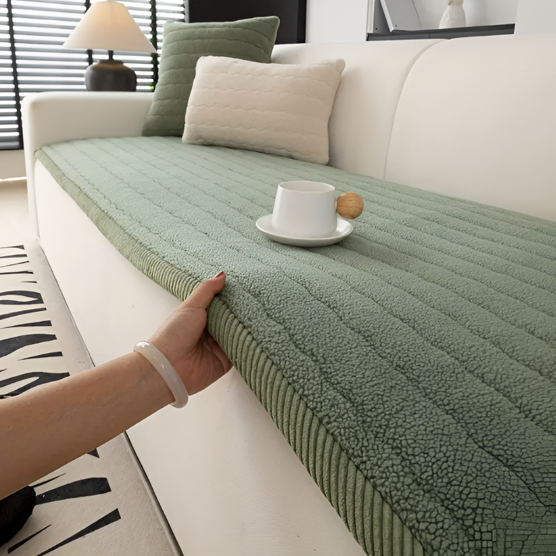 Quilted Sofa Protector with Non-Slip Underside