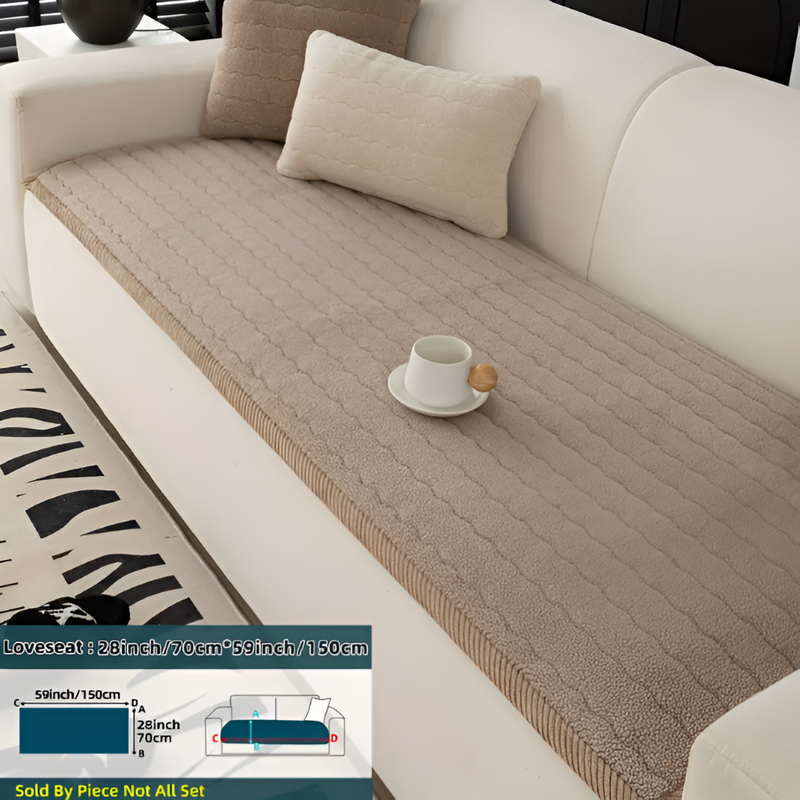Quilted Sofa Protector with Non-Slip Underside