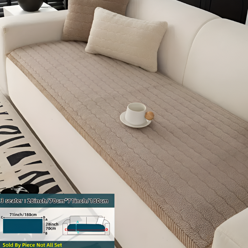 Quilted Sofa Protector with Non-Slip Underside
