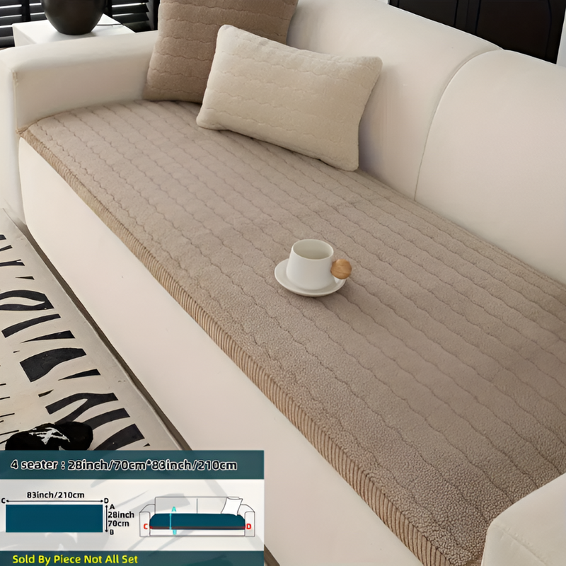 Quilted Sofa Protector with Non-Slip Underside