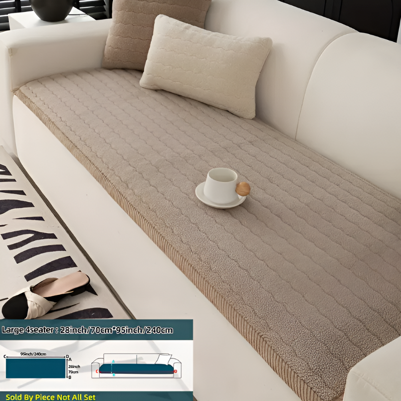 Quilted Sofa Protector with Non-Slip Underside
