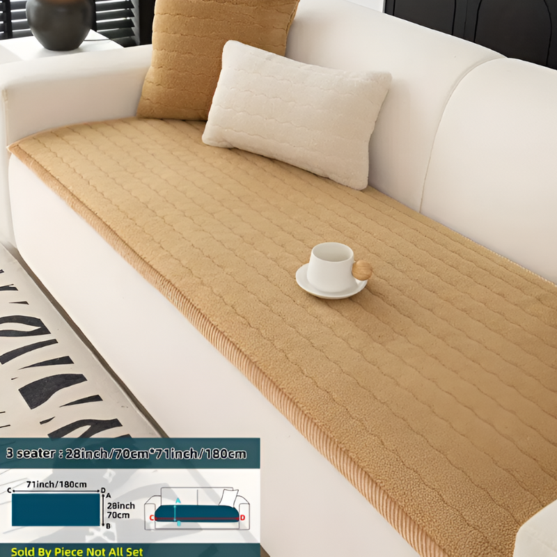 Quilted Sofa Protector with Non-Slip Underside