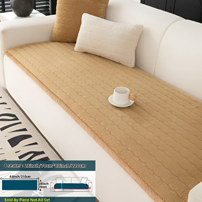 Quilted Sofa Protector with Non-Slip Underside