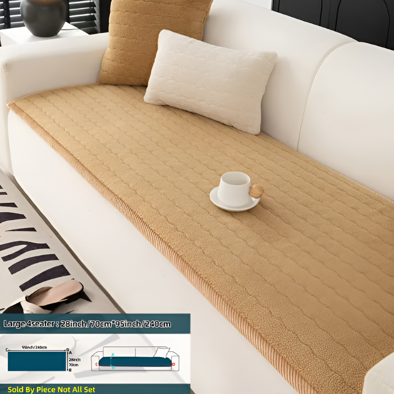 Quilted Sofa Protector with Non-Slip Underside