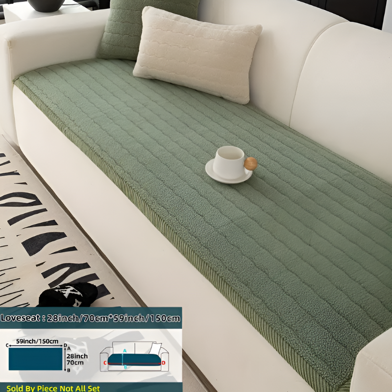 Quilted Sofa Protector with Non-Slip Underside