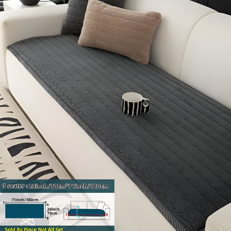 Quilted Sofa Protector with Non-Slip Underside
