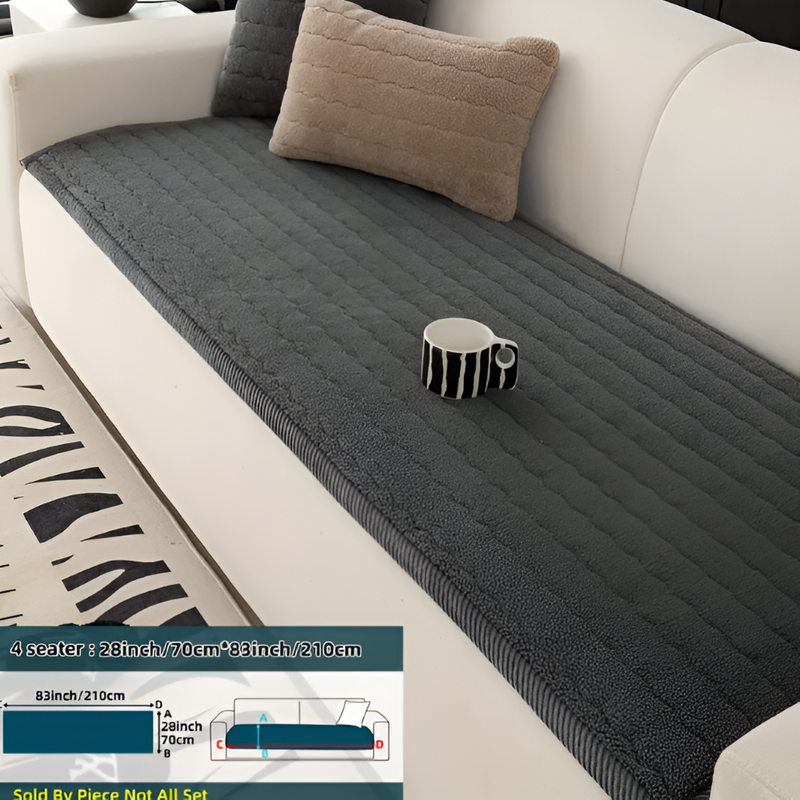 Quilted Sofa Protector with Non-Slip Underside