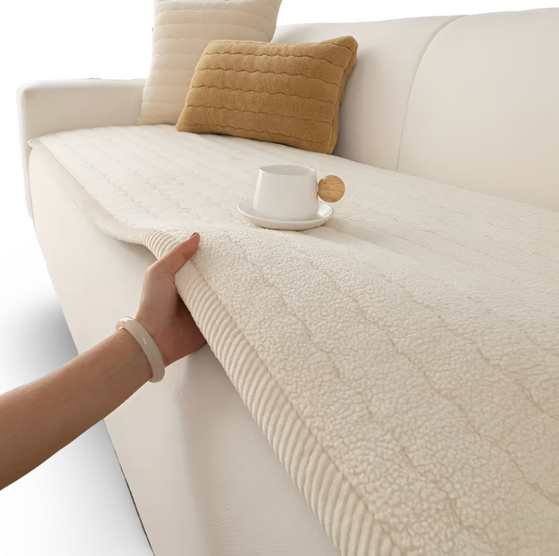 Quilted Sofa Protector with Non-Slip Underside
