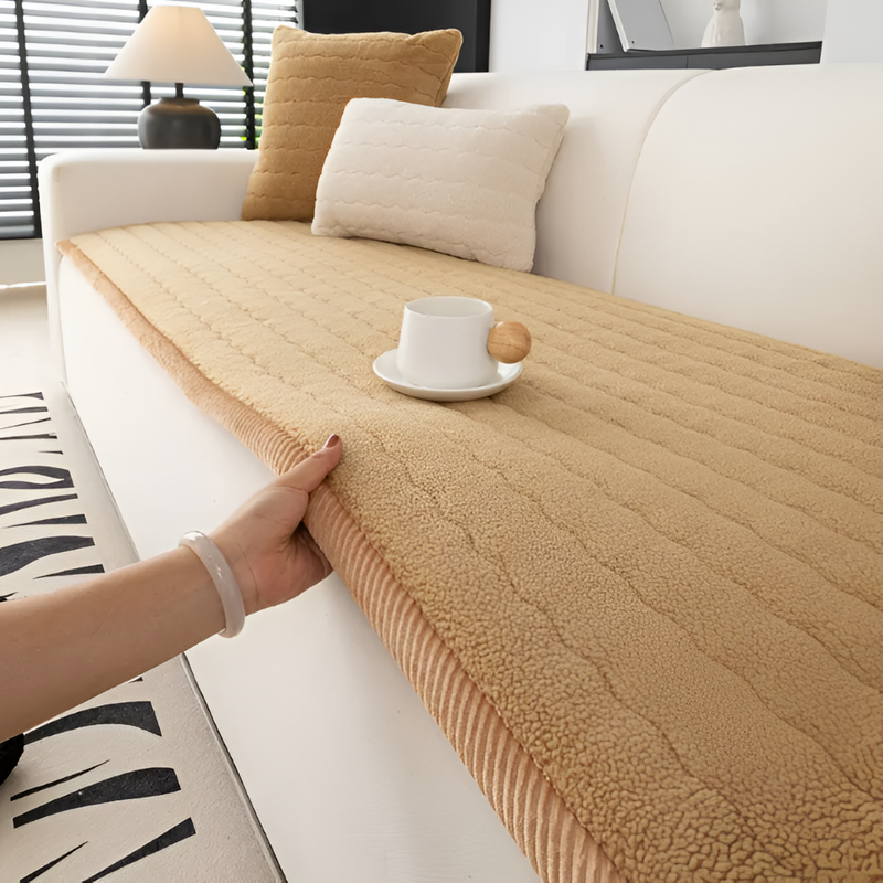 Quilted Sofa Protector with Non-Slip Underside