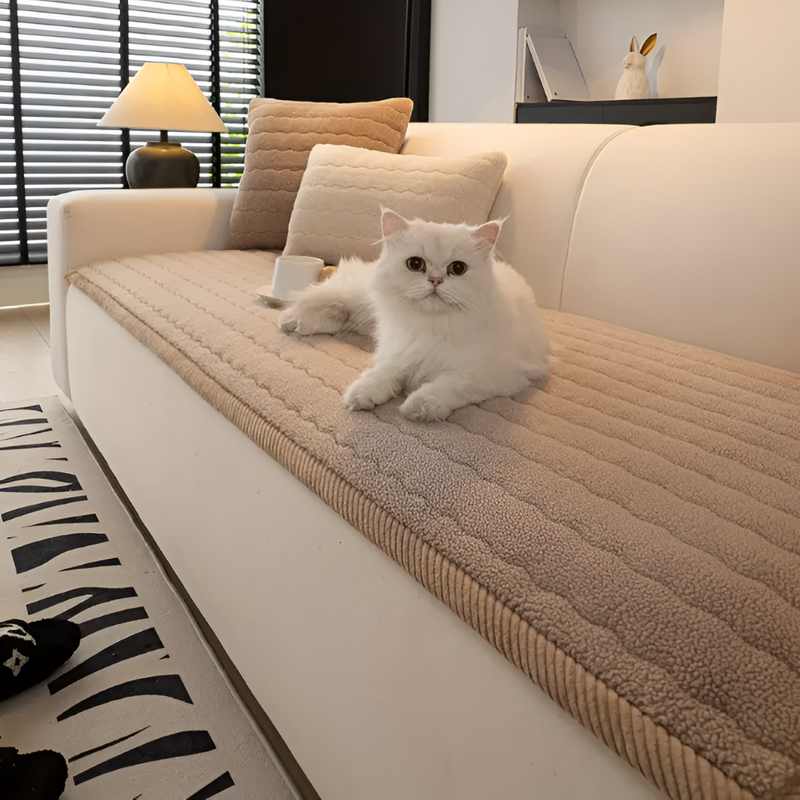Quilted Sofa Protector with Non-Slip Underside
