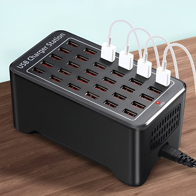 30-Port USB Charging Station