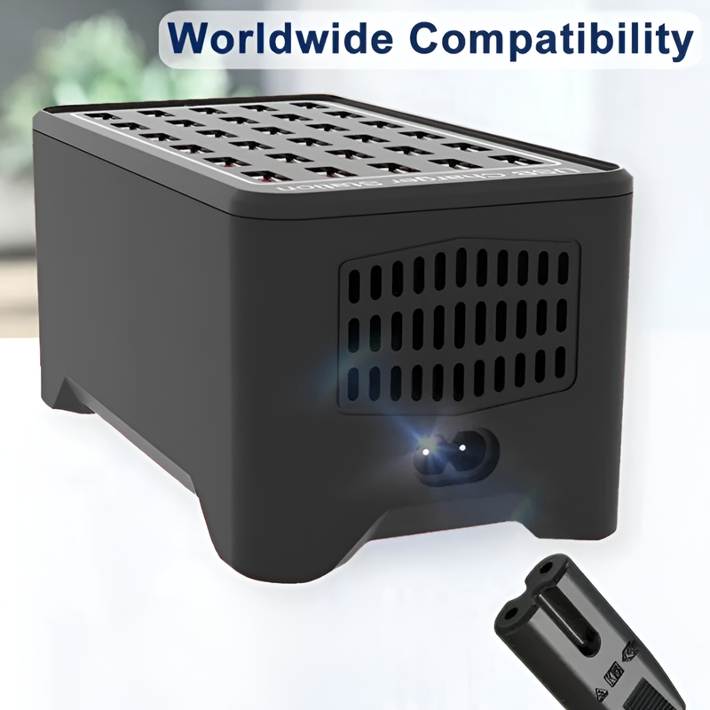 30-Port USB Charging Station