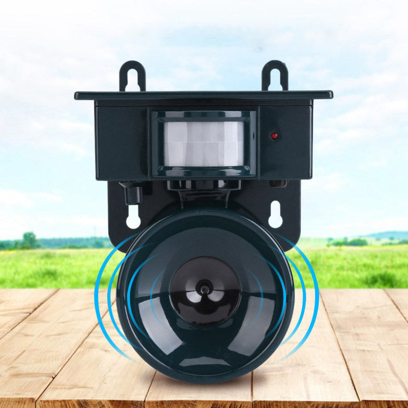 Outdoor Motion Sensor Bird Repeller with Adjustable Sound Modes