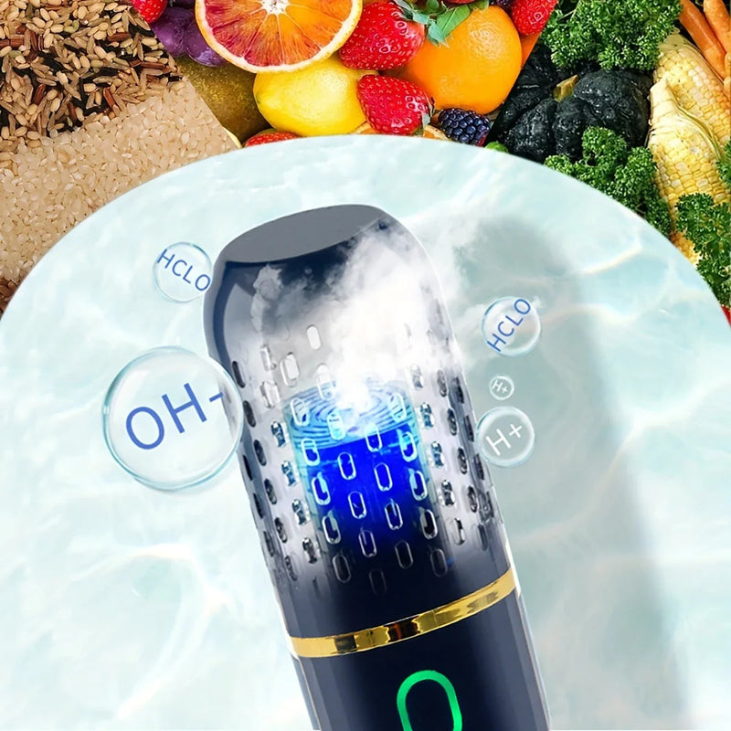 Rechargeable Ultrasonic Fruit and Vegetable Food Cleaning Device
