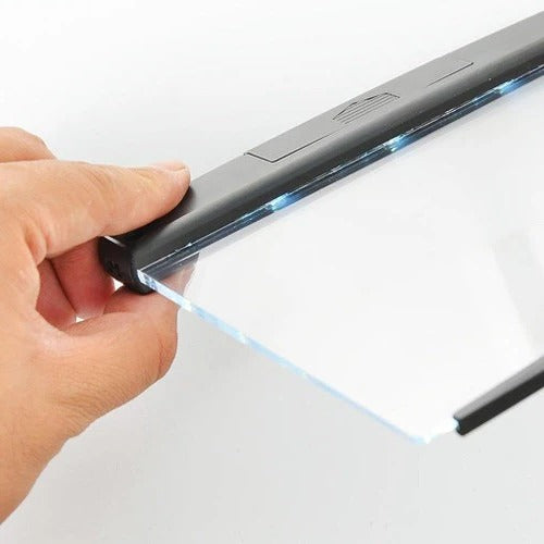 Clip-On LED Book Reading Light with Flat Panel Design
