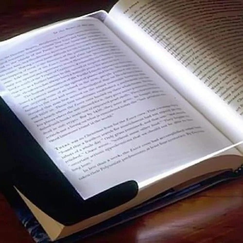 Clip-On LED Book Reading Light with Flat Panel Design