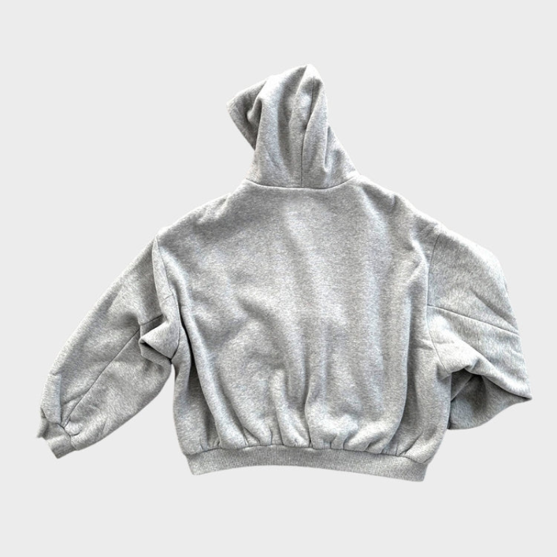 Hoodie for Men with Reversible Check Design and Oversized Fit