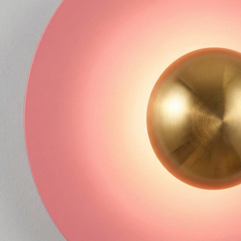 Modern Circular LED Wall Light with Soft Halo Illumination