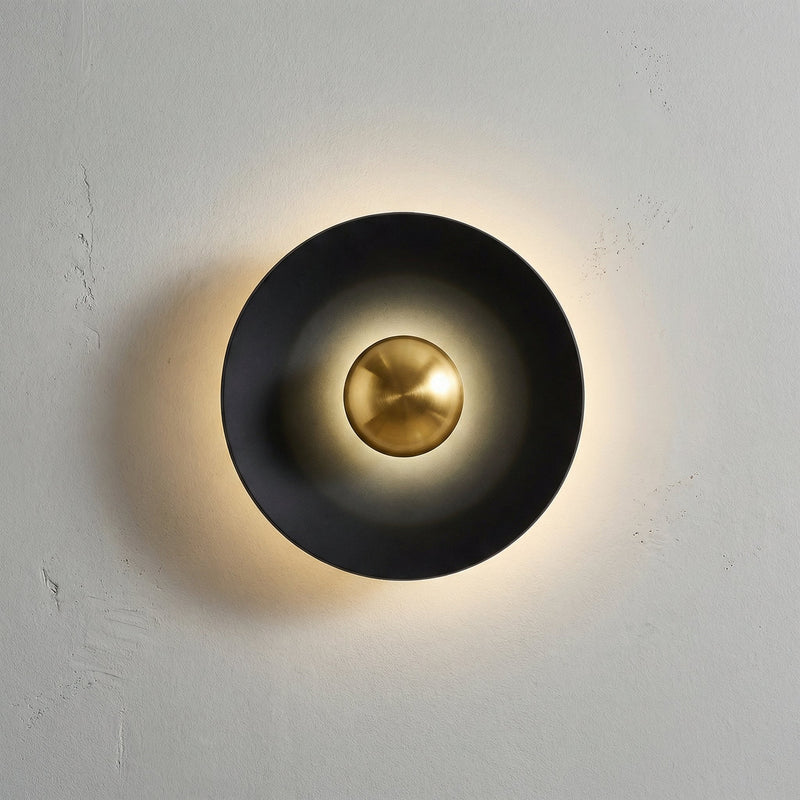Modern Circular LED Wall Light with Soft Halo Illumination