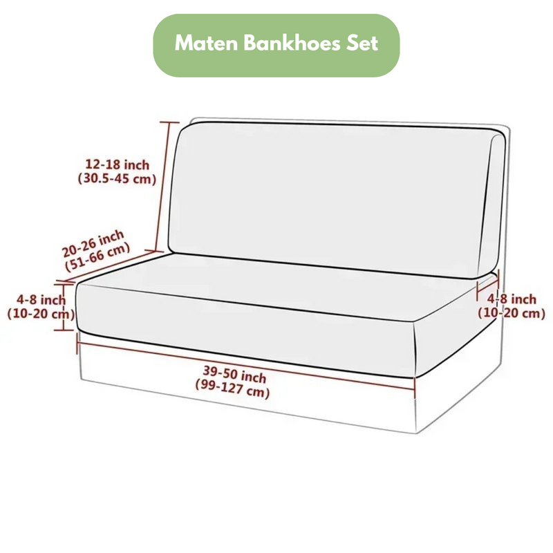 Stretch Microfibre RV Dinette Cushion Cover Set