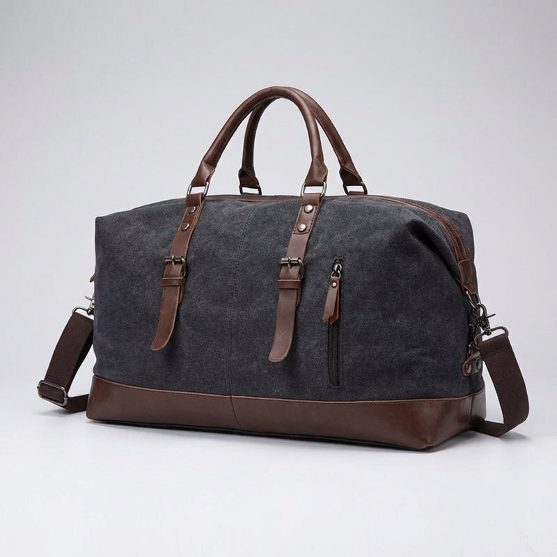 Travel Holdall with Zipped Storage and Adjustable Shoulder Strap