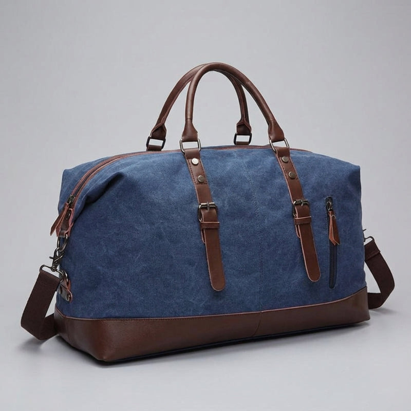 Travel Holdall with Zipped Storage and Adjustable Shoulder Strap