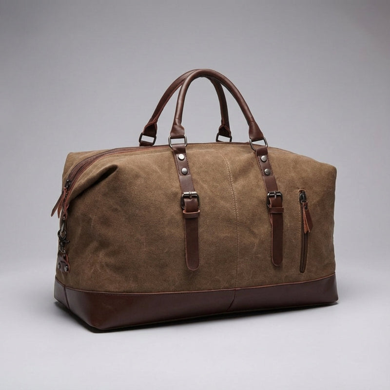 Travel Holdall with Zipped Storage and Adjustable Shoulder Strap