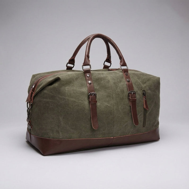 Travel Holdall with Zipped Storage and Adjustable Shoulder Strap