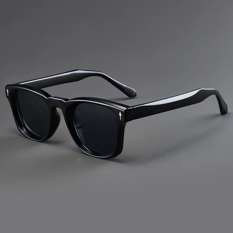 Unisex Modern Square Sunglasses with UV400 Protection and Acetate Frame