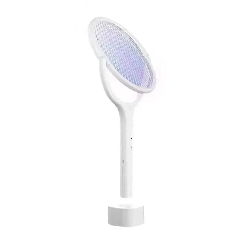 Rechargeable Electric Mosquito Swatter with LED Lamp & Adjustable Head