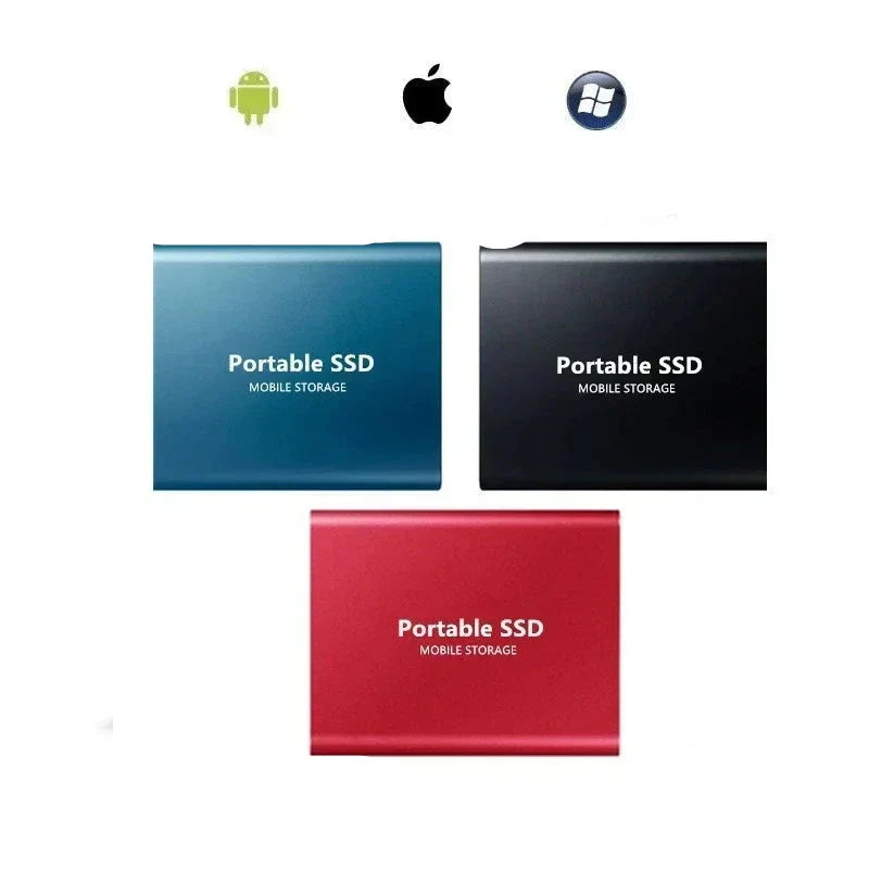 Portable SSD Drive with Compact USB-C Design