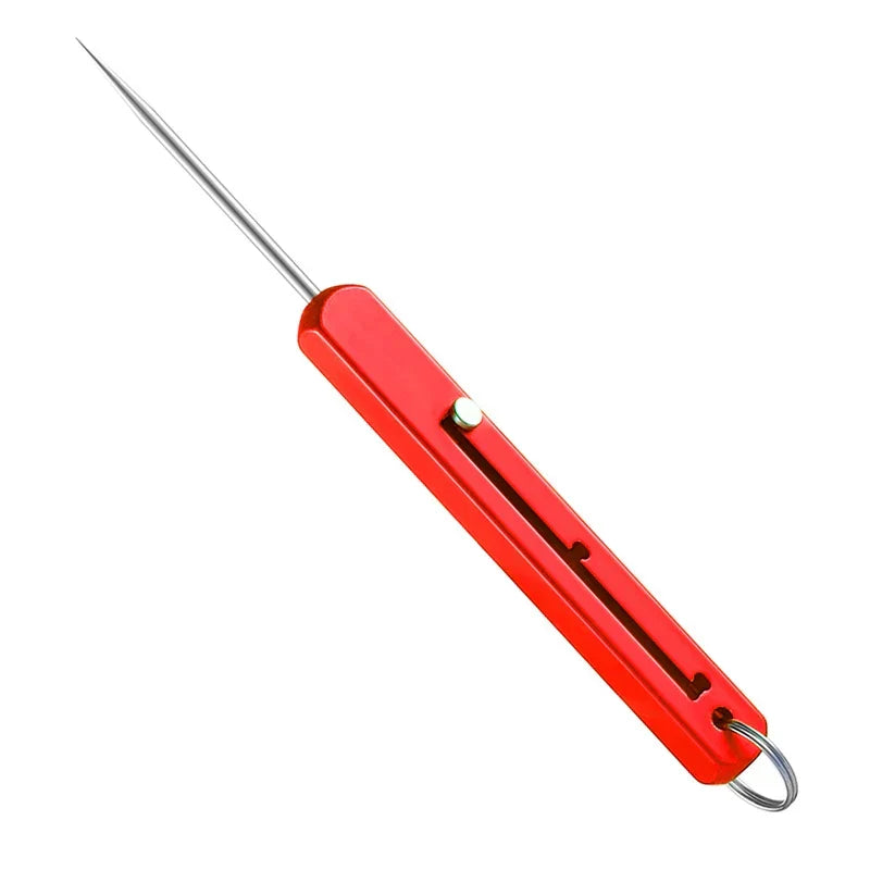 Portable Retractable Titanium Alloy Toothpick with Keyring