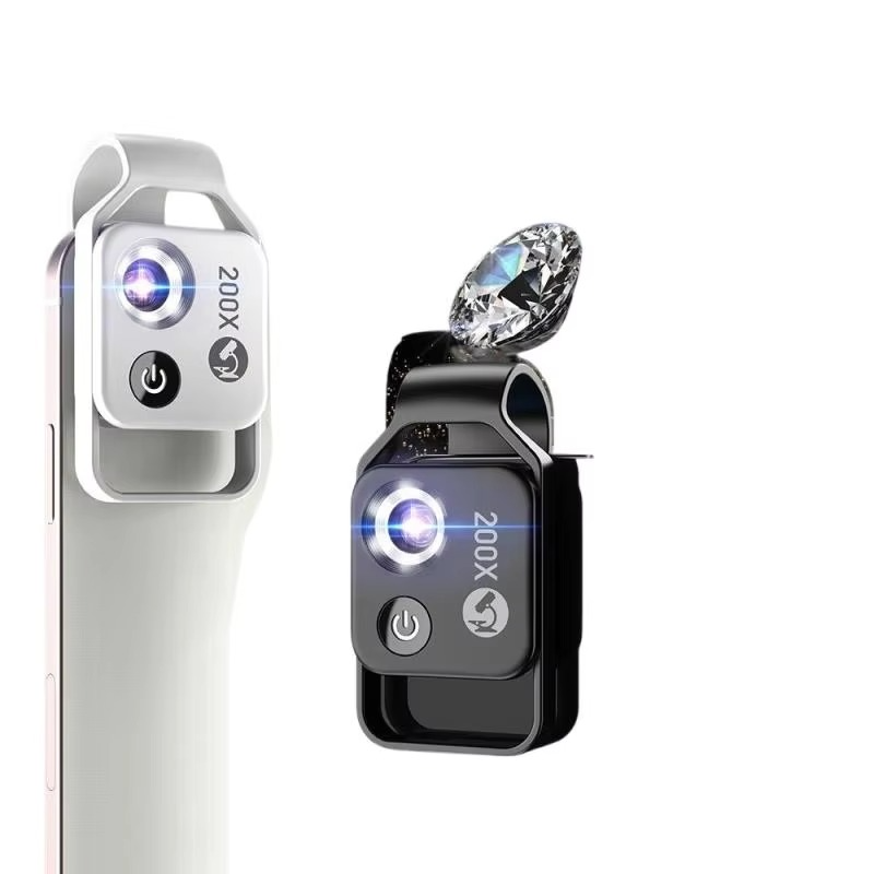 200X Clip-On Smartphone Microscope Lens