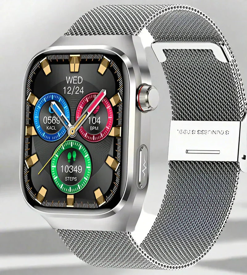 Unisex Smartwatch with ECG Health Monitoring Bluetooth AMOLED Screen