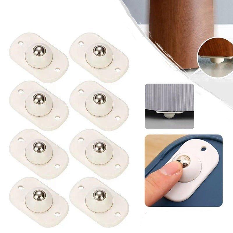 Self-Adhesive Furniture Castors with 360-Degree Movement