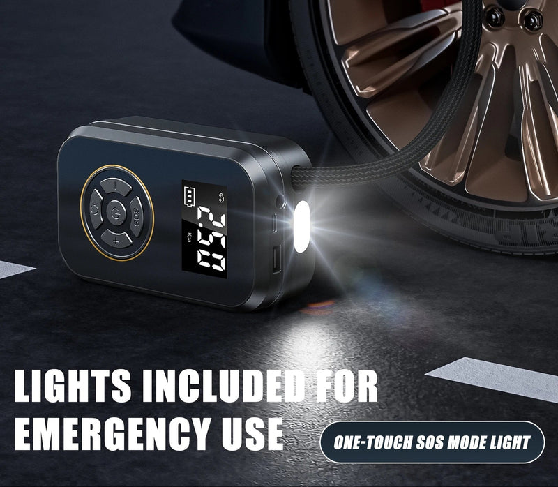Cordless Digital Tyre Inflator with Power Bank