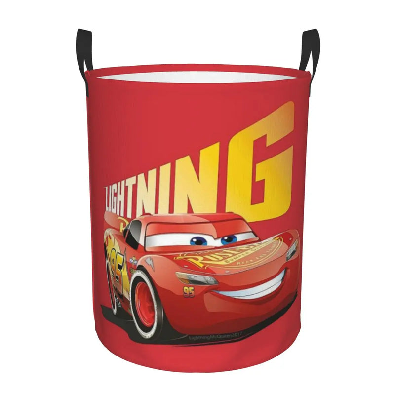Cars Lightning McQueen Laundry Basket – Spacious and Foldable Basket for Clothes