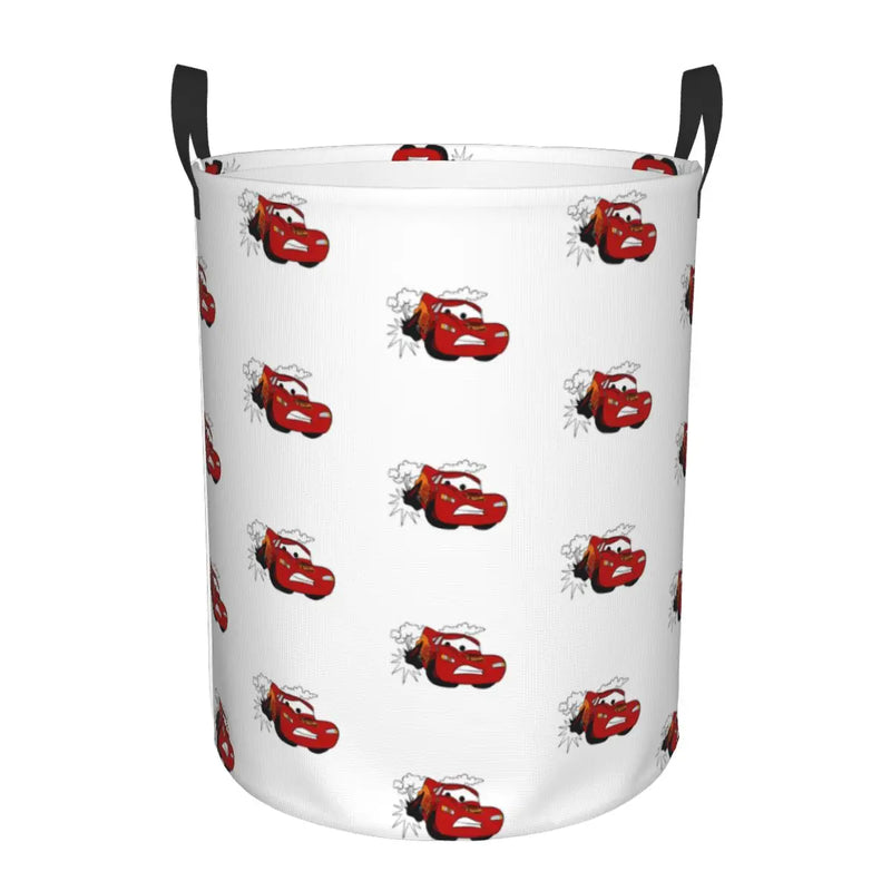 Cars Lightning McQueen Laundry Basket – Spacious and Foldable Basket for Clothes