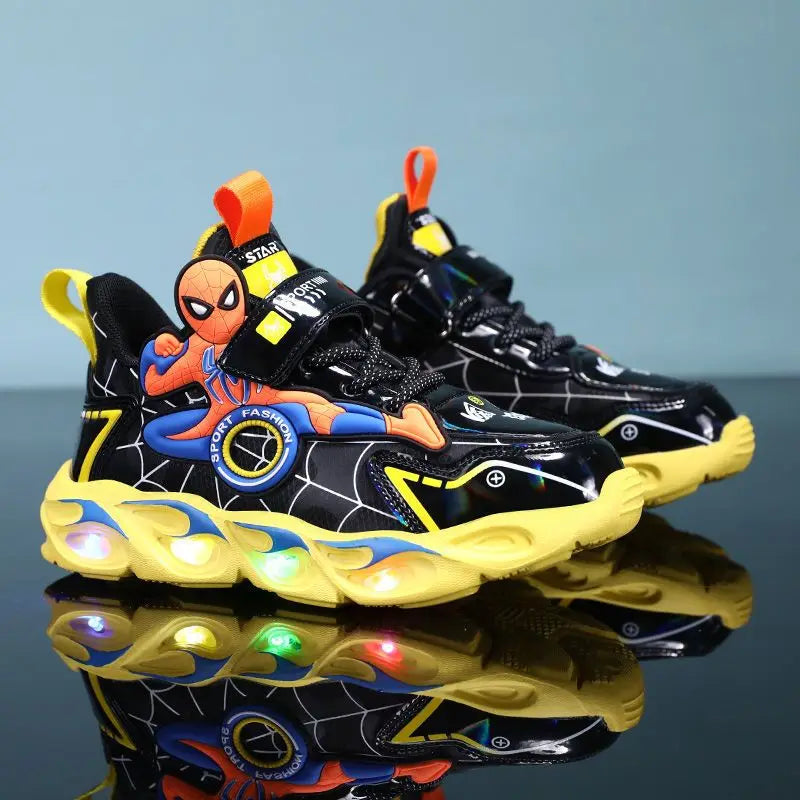 Light-Up Superhero Sneakers for Kids – Stylish and Functional