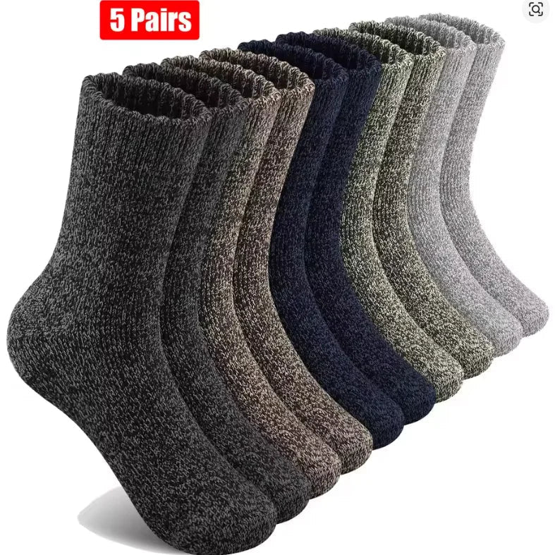 Unisex Merino Wool Socks – Extra Thick, Warm, Insulating, and Breathable