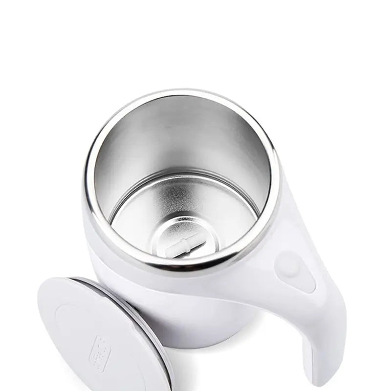 400ml Self-Stirring Heated Coffee Mug with Magnetic Mixer