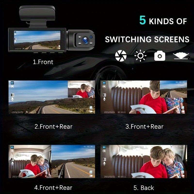 1080P WiFi Dual Lens Dash Cam