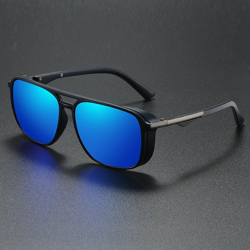 Men's Polarised Square Sunglasses with UV400 Protection for Everyday Wear