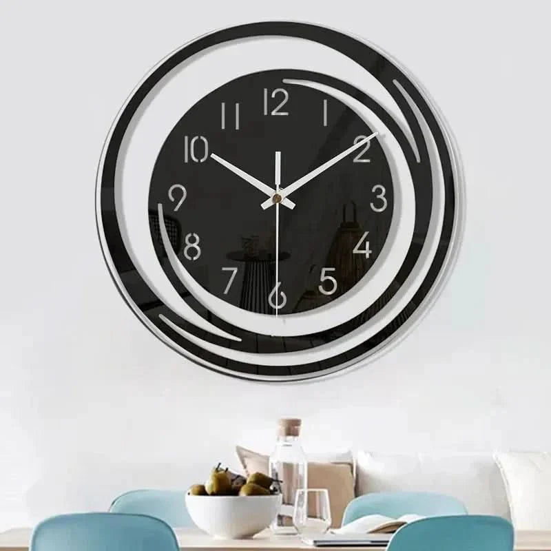 Modern Wall Clock with Minimalist Circle Design and Silent Movement