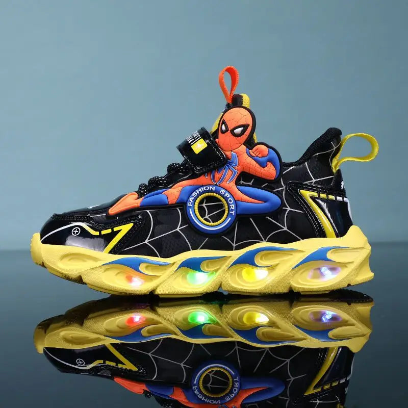 Light-Up Superhero Sneakers for Kids – Stylish and Functional