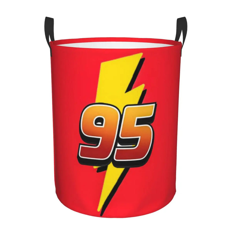 Cars Lightning McQueen Laundry Basket – Spacious and Foldable Basket for Clothes