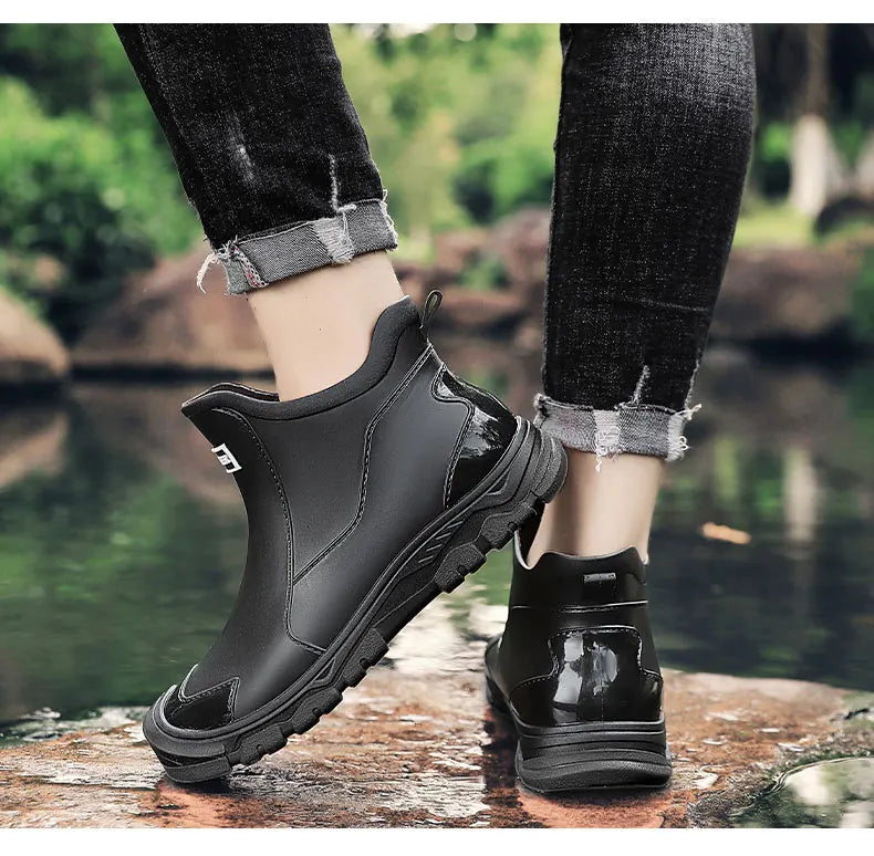 Waterproof Outdoor Ankle Boots for Men – Sturdy & Practical
