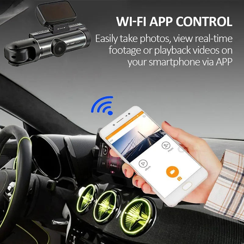 1080P WiFi Dual Lens Dash Cam