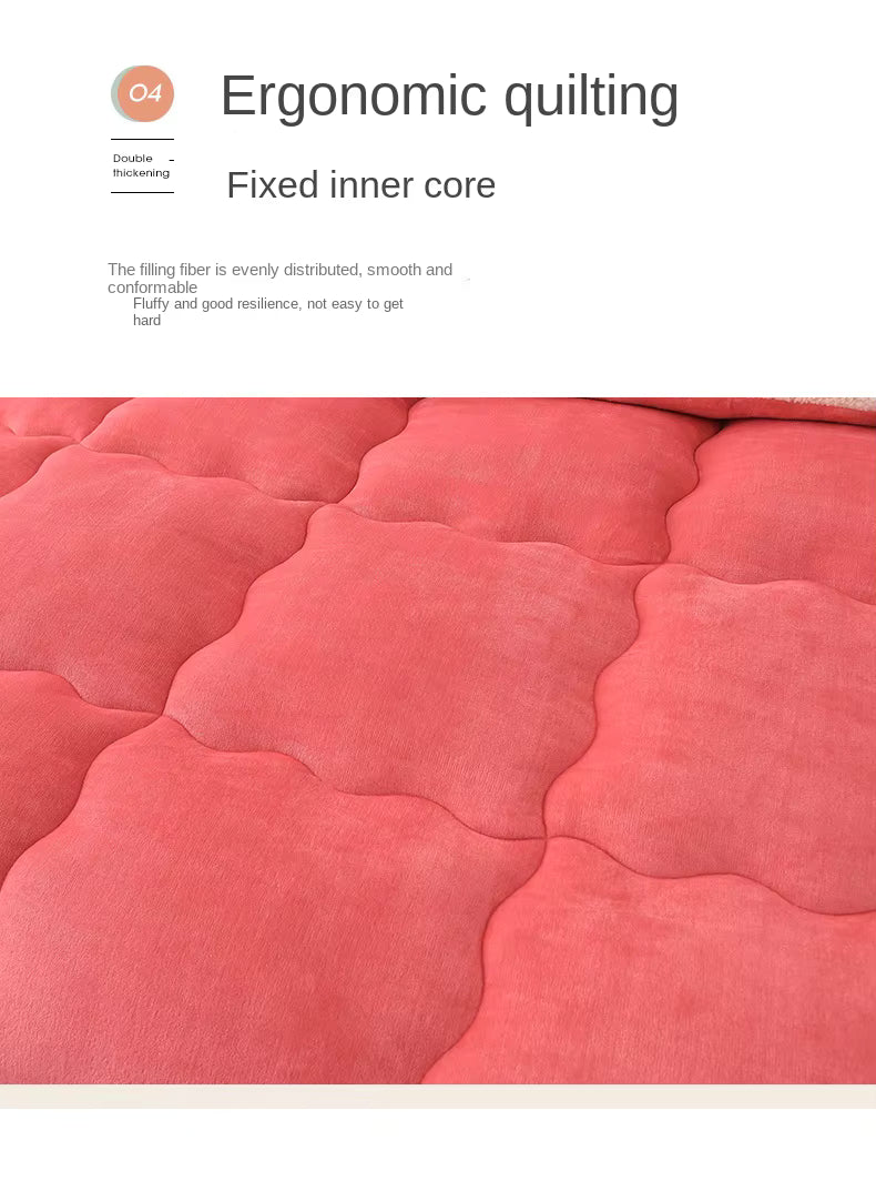 Comforter with Flannel Fleece, Quilting and Wool-Blend Filling