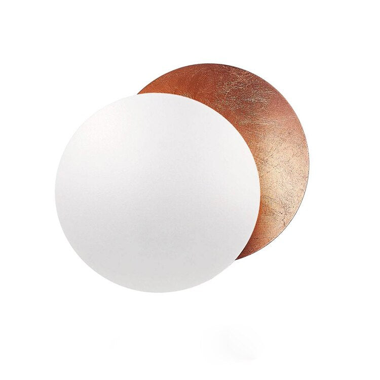 Modern Circular LED-Effect Wall Light for Ambient Interiors